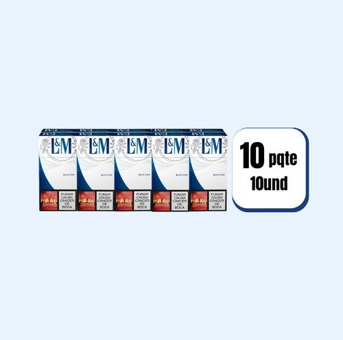 Cigarrillo Cartón L Y M Blanco 10 Paquetes 10 Und