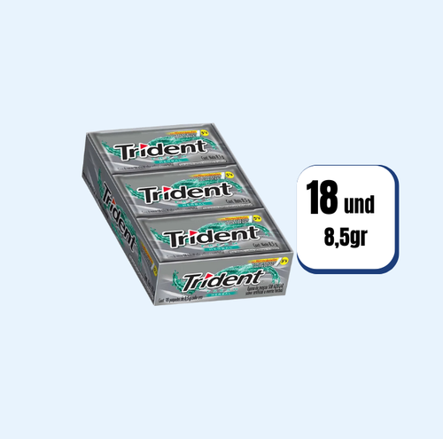 Chicle Trident 5 Pastillas Fresh Herbal 18 Und
