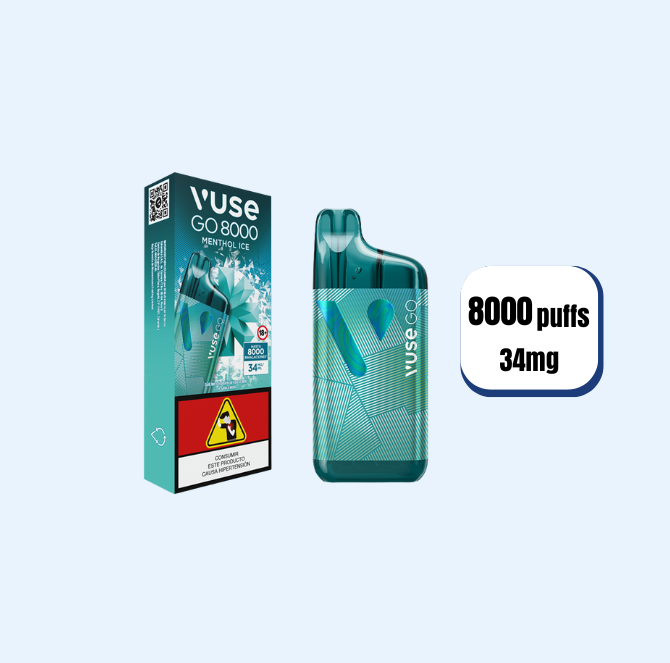 Vaper Vuse Capsulas Menthol Ice 34mg 8000 Puffs