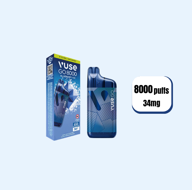 Vaper Vuse Capsulas Blueberry Ice 34mg 8000 Puffs