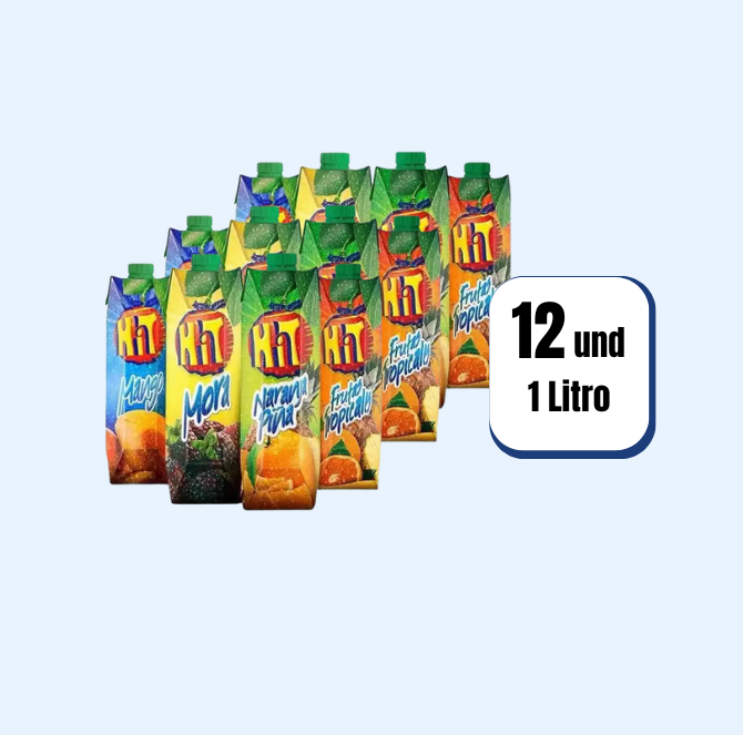 Jugo Hit Surtido Tetrapack Litro 1000ml 12Und