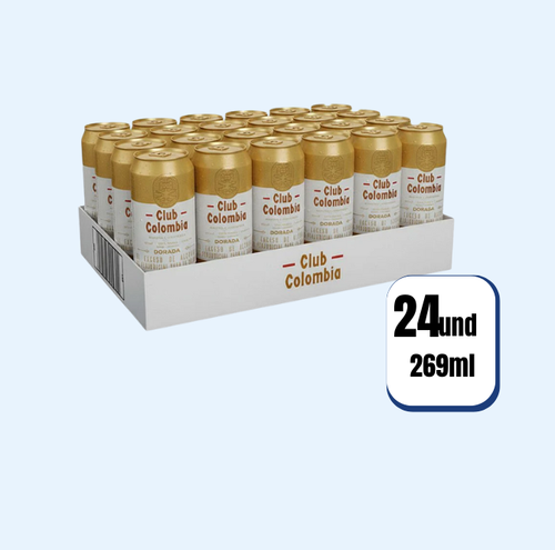 Cerveza Club Colombia Dorada Lata 269ml 24 Und
