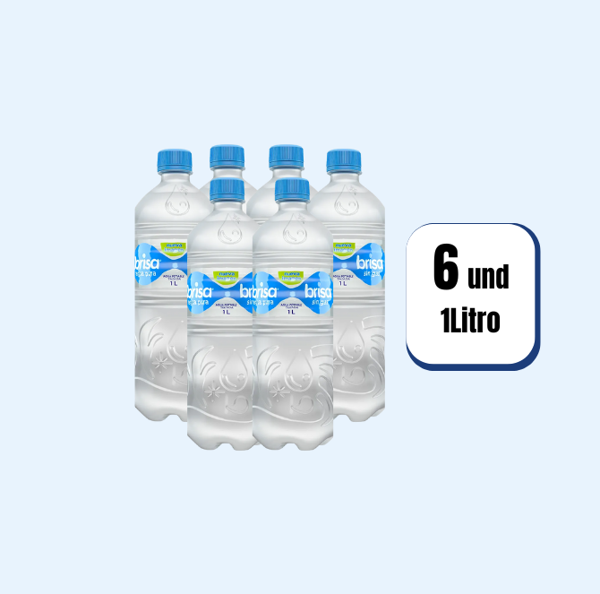 Agua Brisa Litro 1000ml 6 Und