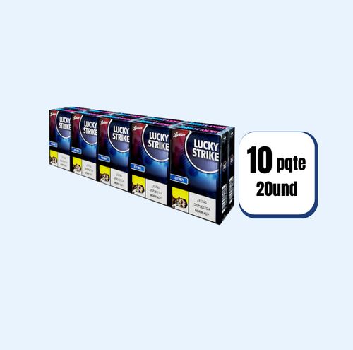 Cigarrillo Cartón  Lucky Rojo 10 Paquetes 20 Und