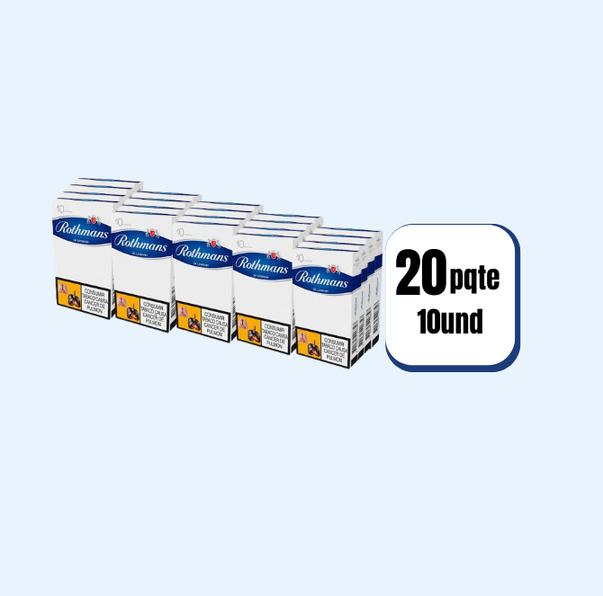 Cigarrillo Cartón Rothmans Blanco 20 Paquetes 10 Und
