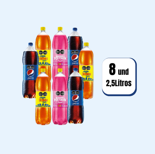 Gaseosa Postobon Pet 2.5Litros 8 Und
