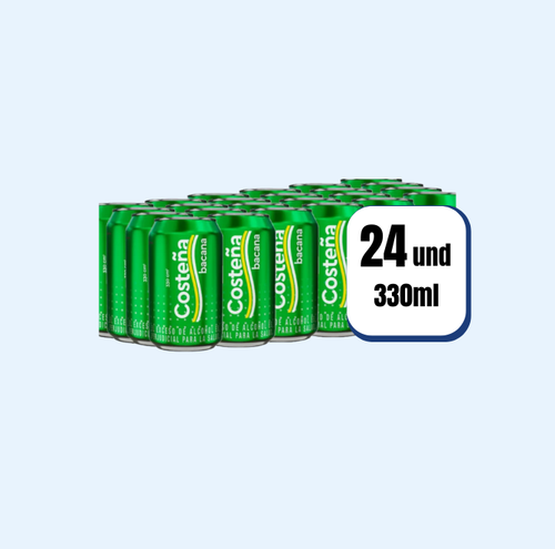 Cerveza Costeña Bacana Lata 330ml 24 Und