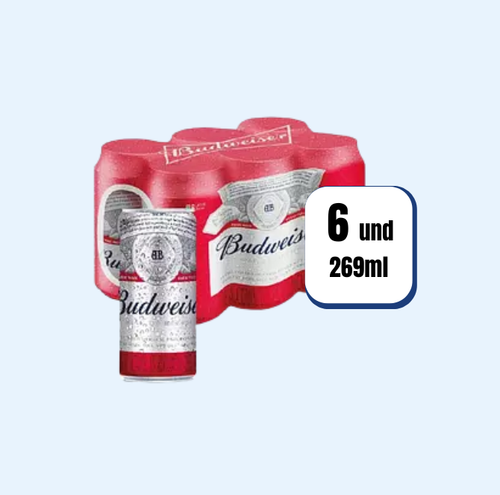 Cerveza Budweiser Lata 269ml 6 Und