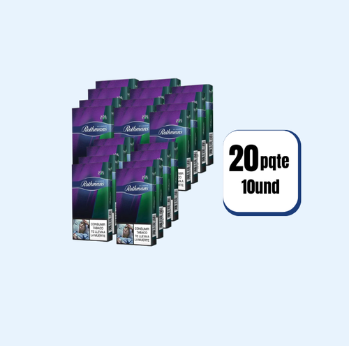 Cigarrillo Cartón Rothmans Foresta Morado 20 Paquetes  10 Und