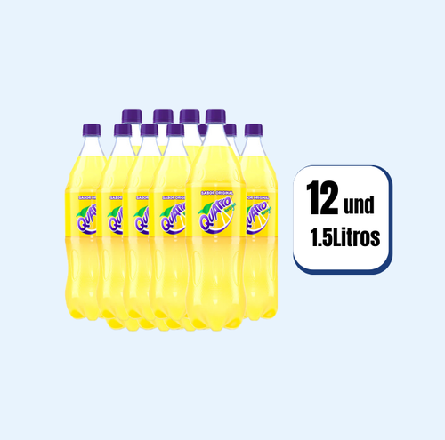 Gaseosa Quatro Pet 1.5 Litros 12 Und