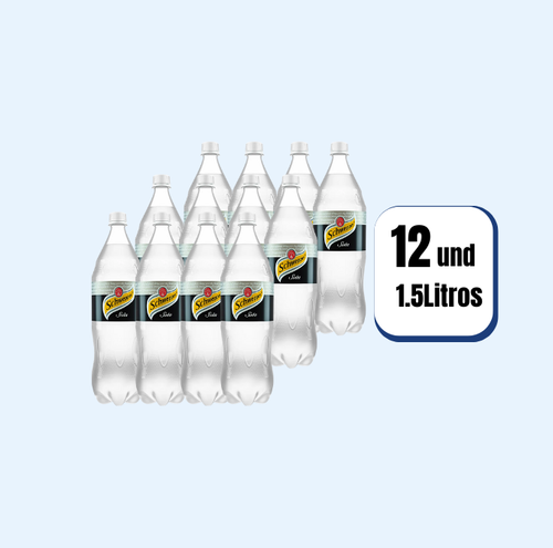 Gaseosa Soda Schweppes Pet 1.5 Litros 12 Und