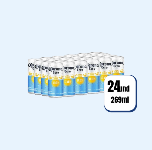 Cerveza Corona Cero Lata 269ml 24 Und