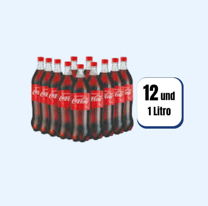 Gaseosa Coca Cola Pet Litro 1000ml 12 Und
