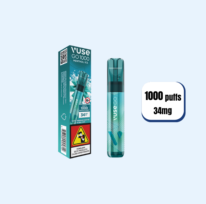 Vaper Vuse Capsulas Menthol Ice 34mg 1000 Puffs
