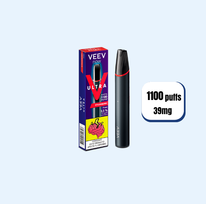 Vaper Veev Strawberry 39mg 1100 Puffs