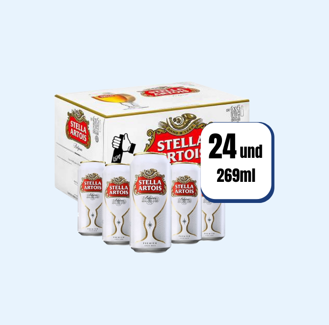 Cerveza Stella Artois Lata 269ml 24 Und