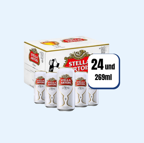 Cerveza Stella Artois Lata 269ml 24 Und