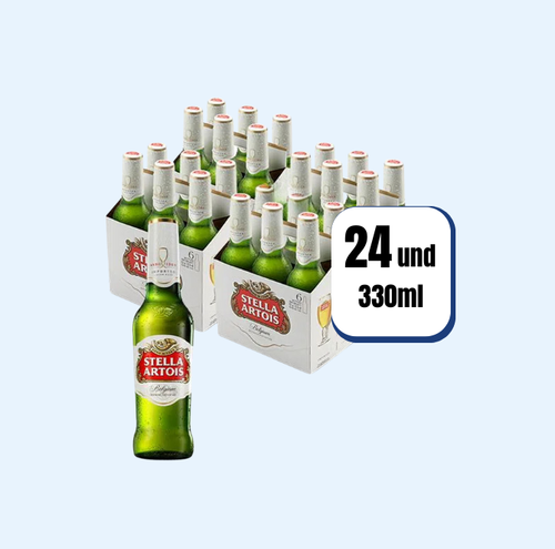 Cerveza  Stella Artois Botella 300ml 24 Und