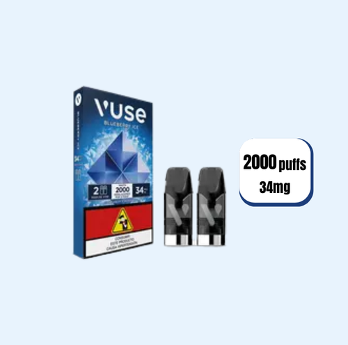 Vaper Vuse Capsulas Blueberry Ice 34mg 2000 Puffs