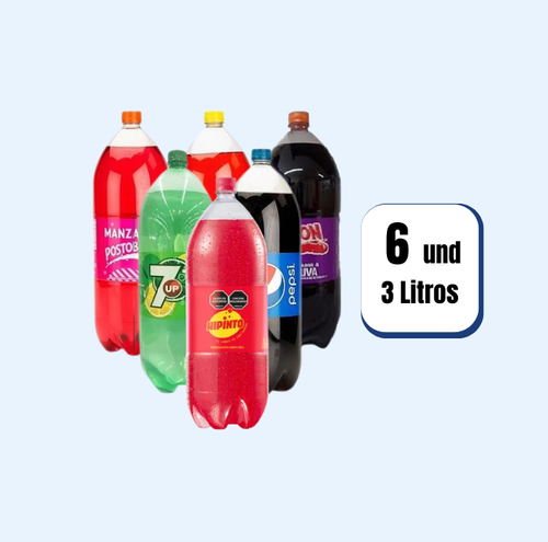 Gaseosa Postobon Pet 3 Litros 6 Und