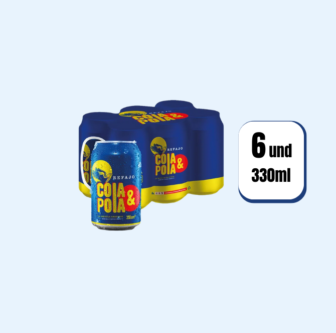 Refajo Cola y Pola Lata 310ml 6 Und