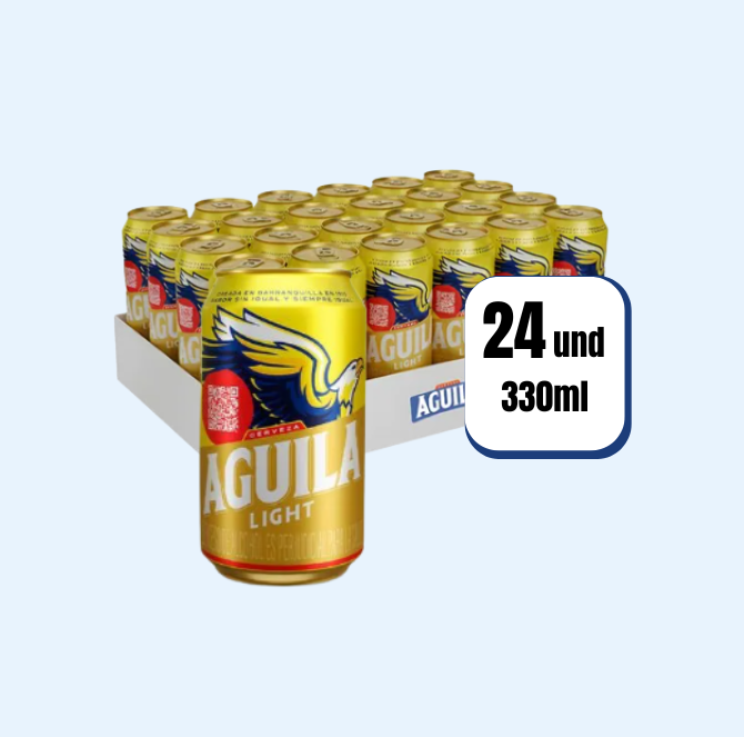 Cerveza Aguila Light Lata 330ml 24 Und