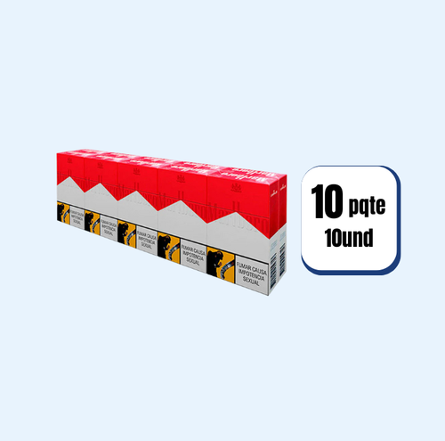 Cigarrillo Cartón De Marlboro Rojo 10 Paquetes 10 Und