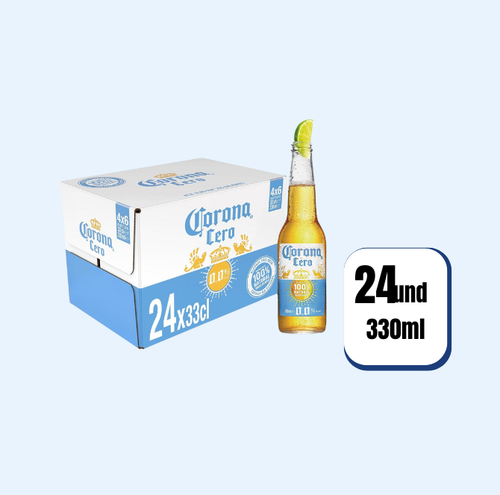 Cerveza Corona Cero Botella 330ml 24 Und