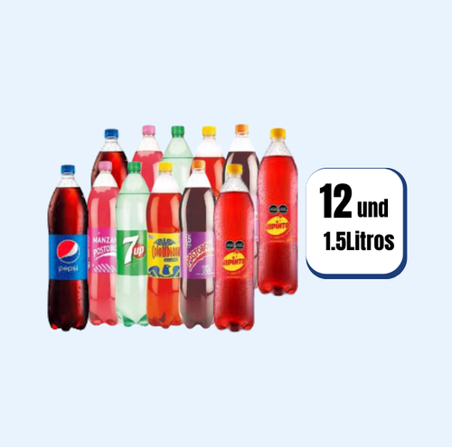 Gaseosa Postobon Pet 1.5 Litros 12 Und