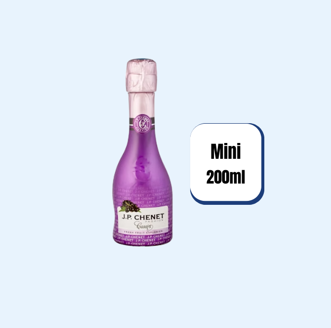 Vino Espumoso JP Chenet  Fashion Cassis Morado 200ml