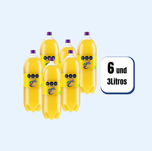 Gaseosa Quatro Pet 3 Litros 6 Und
