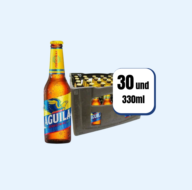 Cerveza Aguila Envase Retornable 330ml 30 Und