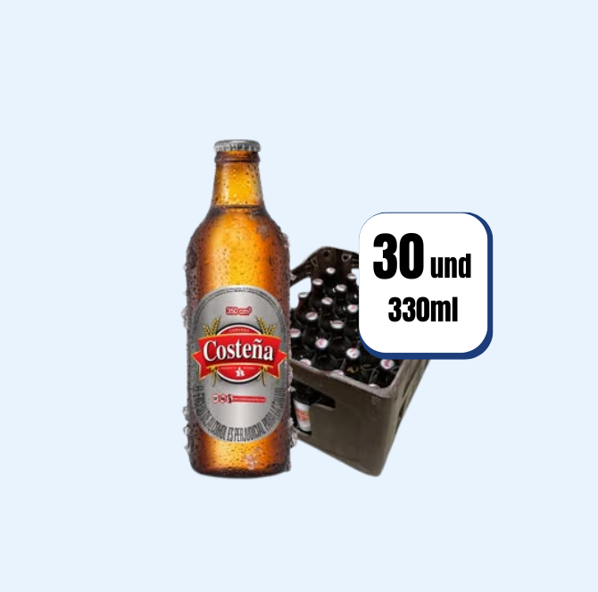 Cerveza Costeña Envase Retornable 330ml 30 Und