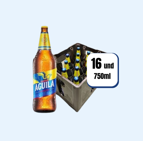 Cerveza Aguila Envase Retornable 750ml 16 Und
