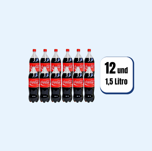 Gaseosa Coca Cola Pet 1.5 Litros 12 Und