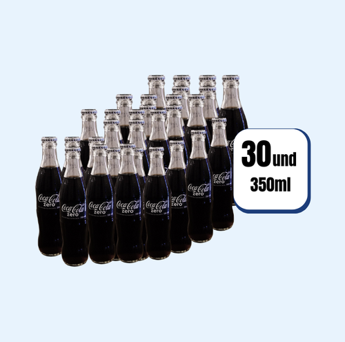 Gaseosa Coca Cola Zero Retornable 350ml 30 Und
