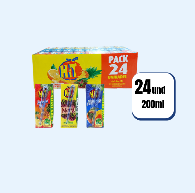 Jugo Hit Surtido Tetrapack 200ml 24 Und