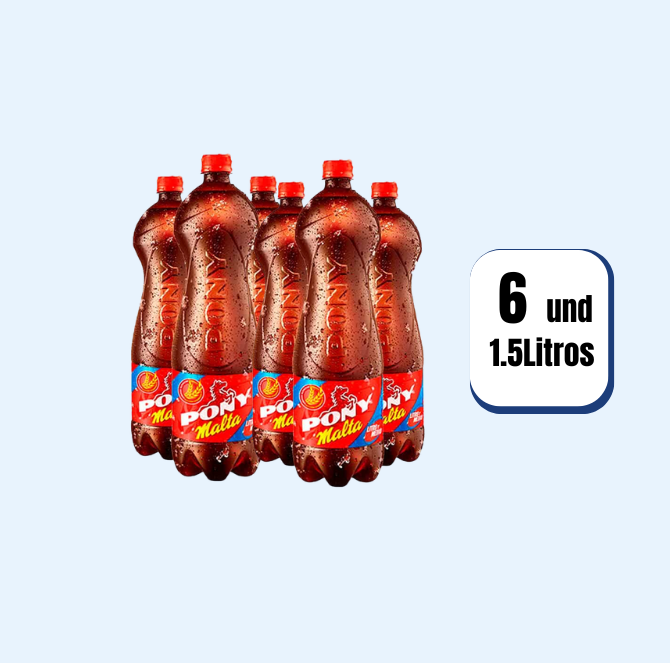 Pony Malta Botella Pet 1.5 Litros 6 Und