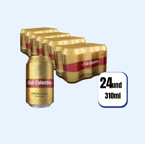 Cerveza Club Colombia Dorada Lata 330ml 24 Und