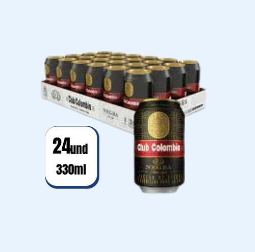 Cerveza Club Colombia Negra Lata 330ml 24 Und