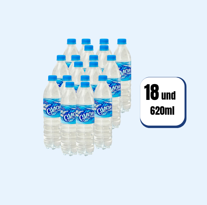 Agua Glacial Pura 620ml 18 Und
