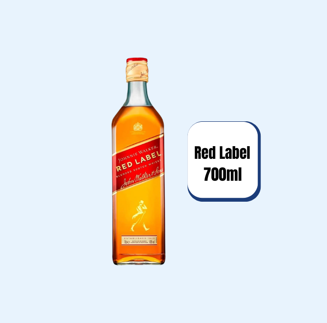 Whisky Johnnie Walker Red Label Blended Botella 700ml