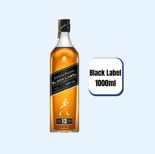 Whisky Johnnie Walker Black Label Blended Litro 1000ml