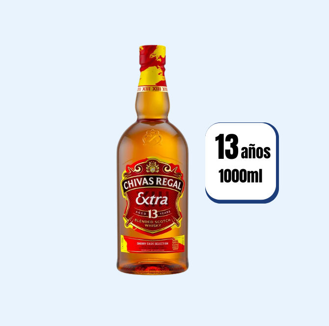 Whisky Chivas Regal Extra 13 años Litro 1000ml