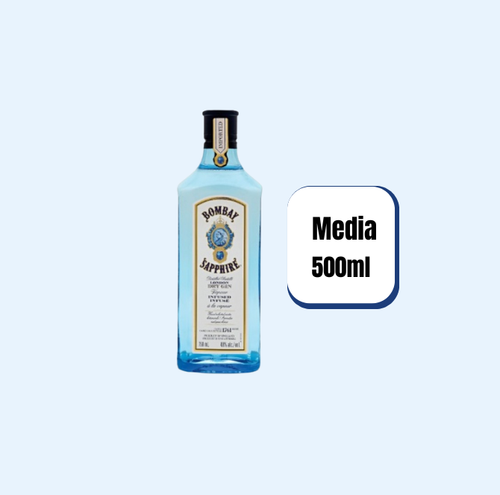 Ginebra London Dry Gin Bombay Sapphire Botella 500ml