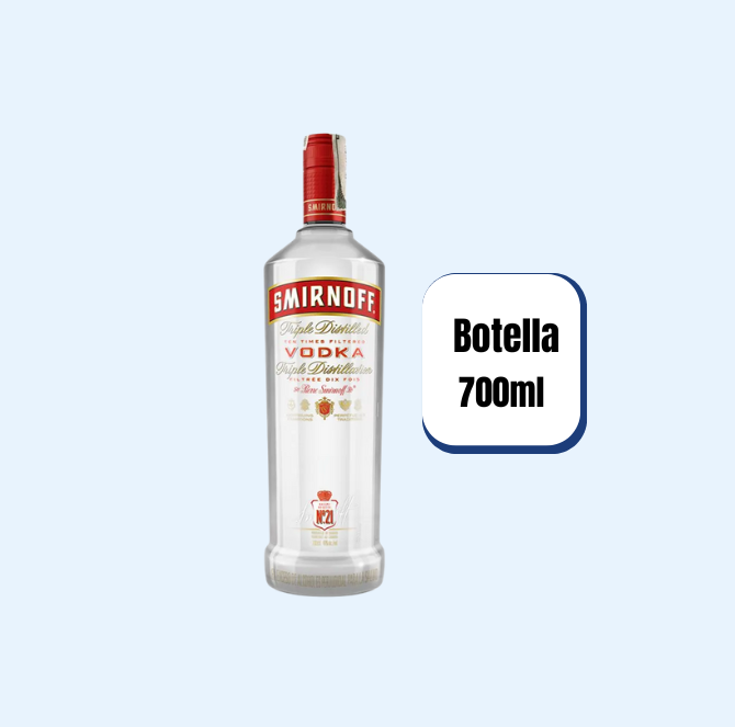 Vodka Smirnoff Red Label Botella 700ml