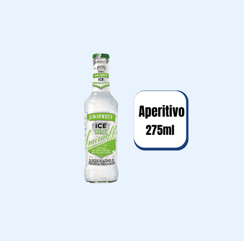 Coctel Smirnoff Ice Green Apple Botella 275ml