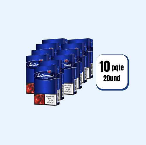 Cigarrillo Cartón Rothmans Azul 10 Paquetes  20 Und