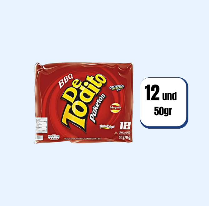Papas Detodito BBQ 50gr 12 Und