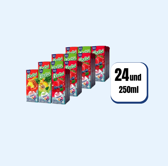 Jugo Fruttsi Surtido Tetrapack 250ml 12Und